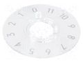 Collar with scale; polycarbonate; transparent; push-in; 26mm OKW A4413049