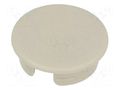 Cap; ABS; beige; push-in; round OKW A4110007