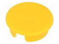 Cap; ABS; yellow; push-in; round OKW A4116004