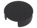 Cap; polyamide; black; push-in OKW A3220009