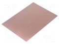 Laminate; FR4,epoxy resin; 1mm; L: 297mm; W: 210mm; Coating: copper SOLDER PEAK LAM210X297E1