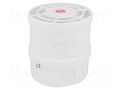 Signaller: sound; siren; 9÷28VDC; 115dB; 140; IP65; white; ABS; 120mA WERMA 14095050