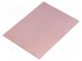 Laminate; FR4,epoxy resin; 1mm; L: 100mm; W: 75mm; Coating: copper SOLDER PEAK LAM75X100E1