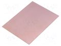 Laminate; FR4,fiberglass,epoxy resin; 1mm; L: 100mm; W: 75mm SOLDER PEAK LAM75X100E1