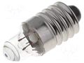 Filament lamp: standard; E10; 2.2VDC; 250mA; Bulb: lens; 0.55W BRIGHTMASTER LAMP-ES/2.2/250