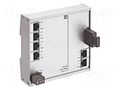 Switch Ethernet; unmanaged; Number of ports: 6; 9÷60VDC; IP30 HARTING 24020061100