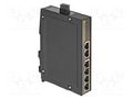Switch Ethernet; unmanaged; Number of ports: 6; 9÷60VDC; RJ45 HARTING 24030060010