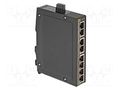 Switch PoE Ethernet; unmanaged; Number of ports: 8; 9÷60VDC; RJ45 HARTING 24030080020