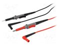 Test leads; Inom: 10A; Len: 1m; red and black; Insulation: silicone AXIOMET AX-TLS-007S