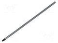 Screwdriver bit; slot; SL 3; Overall len: 160mm C.K CK-4820SL30