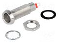 Indicator: LED; recessed; yellow; 24VDC; Ø8.1mm; IP67; connectors MARL 508-521-22