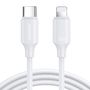 Cable Lightning Type-C 20W 0.25m Joyroom S-CL020A9 (white), Joyroom S-CL020A9 0.25m LW