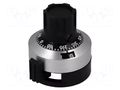 Precise knob; with counting dial; Shaft d: 6.35mm; Ø22.8x23.5mm MENTOR G-635
