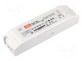 Power supply: switching; LED; 30.24W; 27VDC; 1.12A; 90÷264VAC; IP20 MEAN WELL PLC-30-27