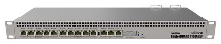 MikroTik RB1100AHx4 | Router | 13x RJ45 1000Mb/s, 1x microSD, 2x SATA 3, 2x M.2, MIKROTIK RB1100X4