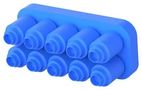 GANG WIRE SEAL, SILICONE RUBBER, BLUE 1-1586359-0