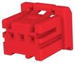 PLUG HOUSING, 3POS, PBT GF, RED 1-1903389-2