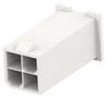 PLUG HOUSING, 4POS, POLYAMIDE, WHITE 1969604-4