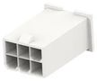 PLUG HOUSING, 6POS, POLYAMIDE, WHITE 1969604-6