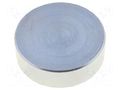 Magnet: permanent; neodymium; 140N; Ø: 20mm; H: 6mm; steel ELESA+GANTER GN50.1-ND-20
