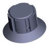 KNOB, FLUTED, 19.1MM 3-1437621-1