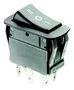 ROCKER SW, DPDT, 20A, 125V, BLK 1571099-3