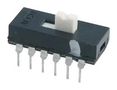 SLIDE SWITCH, 4PDT, 0.3A, 115VAC, TH 1-1437581-4