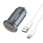 Car charger Foneng C15, USB, 4A + cable USB to Micro USB (grey), Foneng C15 Micro