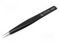 Tweezers; 130mm; Blade tip shape: sharp; ESD; 20g KNIPEX KNP.922869ESD
