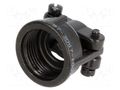 Cable hood and fastener; black; size 14S; zinc alloy; 97 AMPHENOL 97-3057-1007.621