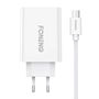 Fast charger Foneng  1x USB EU43 10.5W + USB Micro cable, Foneng EU43 Micro