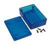 ENCLOSURE, MULTIPURPOSE, ABS, BLUE/CLEAR 1591XXMTBU