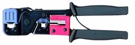 Combination crimping pliers for connector types 6P/6C, 6P/4C, 6P/2C und 8P/8C 3-0605