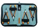 4-piece set of pliers EUROline-Conductive in imitation leather case 3-680