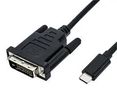 CABLE, USB 3.1 C/DVI-D PLUG, 1M, BLACK 11.04.5830