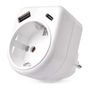 Adaptor 1×, 1×USB-A+1×USB-C, white, EMOS P0075 8592920144787