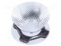 LED lens; round; transparent; 26÷29°; Mounting: adhesive tape LEDIL CA11265
