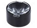 LED lens; round; plexiglass PMMA; transparent; 11÷16°; H: 9.7mm LEDIL CA11016