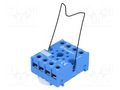 Socket; PIN: 8; 10A; 250VAC; for DIN rail mounting; -40÷70°C; octal FINDER 90.26