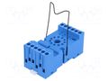 Socket; PIN: 11; 10A; 250VAC; on panel,for DIN rail mounting FINDER 90.03
