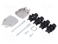Enclosure for connectors: D-Sub; D-Sub 9pin,D-Sub HD 15pin MH CONNECTORS MHDTZK9-K