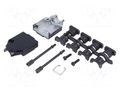 Enclosure for connectors: D-Sub; D-Sub 9pin,D-Sub HD 15pin MH CONNECTORS MHDTZK9-BK-K