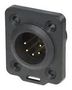 CHASSIS CONNECTOR MALE 5POLE TOP NC5MDX-TOP
