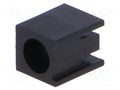 LED housing; 3mm; polyamide; angular; black; UL94V-2; H: 5mm FIX&FASTEN FIX-LED-313