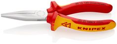 KNIPEX 30 16 160 SB Long Nose Pliers insulated with multi-component grips, VDE-tested chrome-plated 160 mm 30 16 160 SB 4003773029861