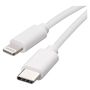 USB cable 2.0 C/Male - i16P/Male 1m white, EMOS SM7015W 8592920118443