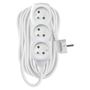 Extension Cord 10 m / 3 sockets / white / PVC / 1 mm2, EMOS P0310 8595025301031