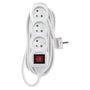 Extension Cord 7 m / 3 sockets / switch / white / PVC / 1 mm2, EMOS P1317 8595025302298