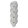 Power Strip without cable 4 sockets, white, EMOS P0400N 8592920076958
