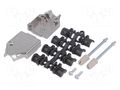Enclosure for connectors: D-Sub; D-Sub 9pin,D-Sub HD 15pin MH CONNECTORS MHDTZK9-RA-PC-K